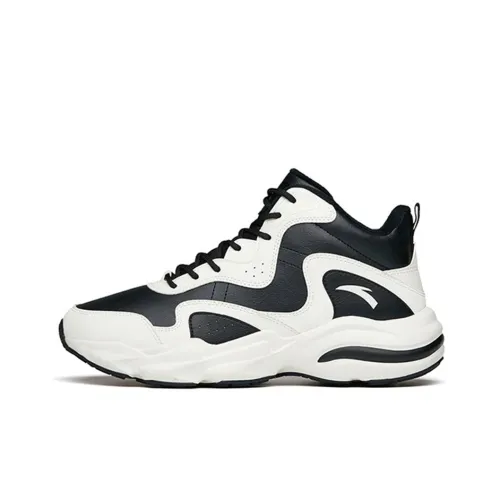 ANTA Life Collection Slip-resistant Abrasion-resistant Thermal MID Top Спортивная повседневная обувь Белый Черный