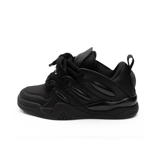 ABCIU Низкий Топ Стильный Скейтбординг Унисекс Черный