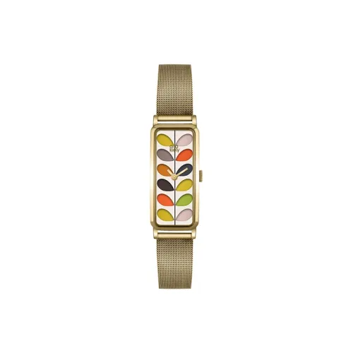 ORLA KIELY Women's Watch Кварцевый механизм ремешок из нержавеющей стали белый циферблат модель OK4034