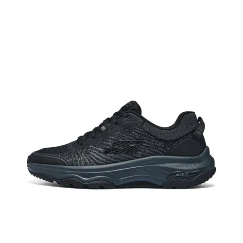 Skechers Go Walk Arch Fit Износостойкий и Легкий Низкий Топ Беговые кроссовки Женские Черный