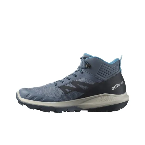 SALOMON OUTpulse Износостойкий и Легкий MID Топ Уличная обувь Мужская Синий