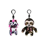 Розовый блестящий Зебра Зои + Яояо - блестящий ленивец