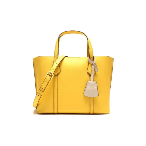 TORY BURCH Perry Кожа Через плечо Сумка Тоут Сумка Маленькая Женская Желтая