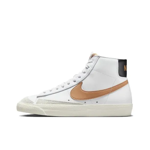 Nike Blazer '77 Vintage Амортизация Износостойкий MID Скейтбординг Топ Кроссовки Мужские Бежевые