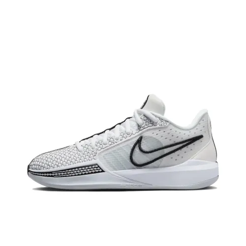 Nike Sabrina 1 Баскетбольные кроссовки Low Топ Белый черный Женские