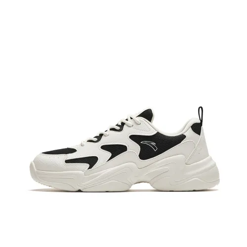 ANTA Life Collection Устойчивый к истиранию Низкий Топ Casual Мужской Черный Белый