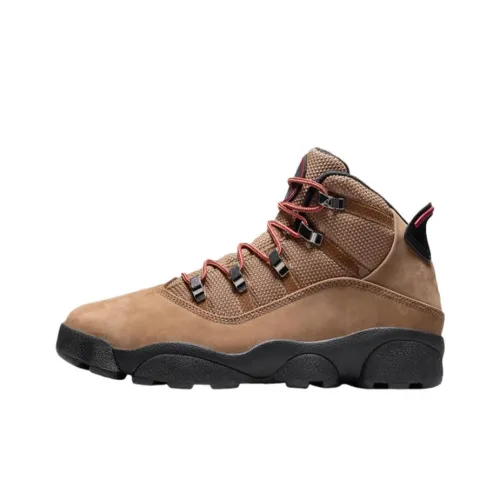 Jordan Air Jordan 6 Кольца Винтажные баскетбольные кроссовки MID Топ Коричневый Мужской