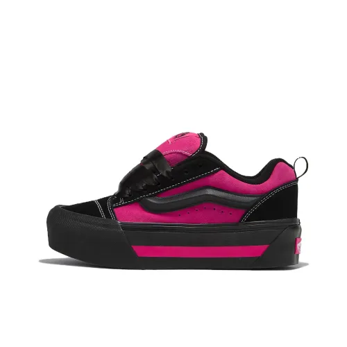 Vans Knu Stack Амортизация Низкие Кроссовки для Скейтбординга Унисекс Черный Розовый