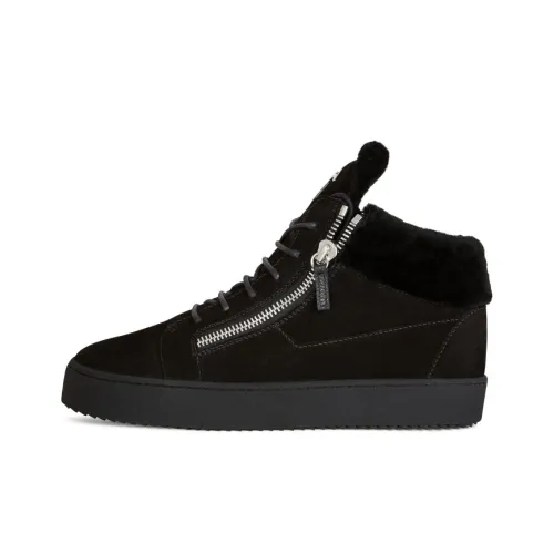 Giuseppe Zanotti GZ Kriss MID Топ Скейтборд Кроссовки Мужской Черный