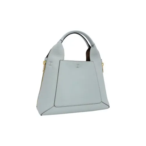 Furla Gilda GRAIN LEATHER Tote Bag Shopping Bag Large Women's Sky Blue