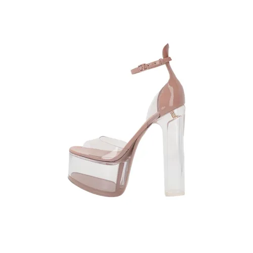 Valentino Коричневый Go One Ремень Сандалии Женские Nude