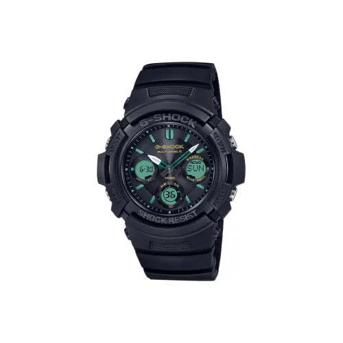 CASIO Кварцевый механизм Мужские часы Liquid Crystal/Analog Dual Display Series 52mm*46,4mm*14,9mm Многоцветные