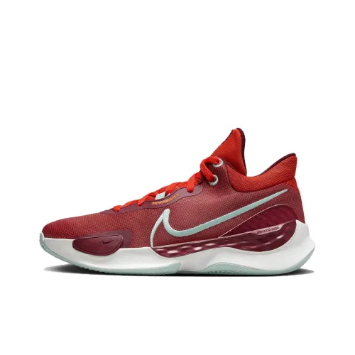 Nike Renew Elevate 3 Устойчивые к истиранию Низкие Баскетбольные кроссовки Мужские Красные