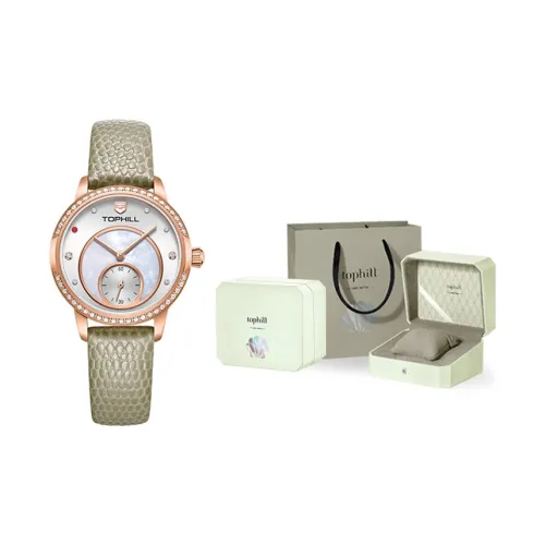 TOPHILL Кварцевый механизм Часы Женские Жемчужная раковина Циферблат