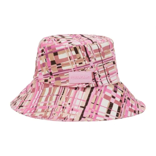 FERRAGAMO Cotton Bucket Hats Женские Розовый