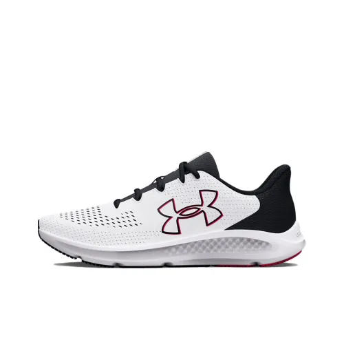 Under Armour Charged Pursuit 3 Low Беговые кроссовки Топ Унисекс Черный Белый