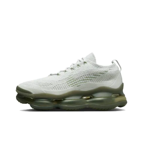 Nike Air Max Scorpion Амортизация и Дышащий Низкий Топ Повседневный Городской Коммутирование Беговые кроссовки Мужской Серебряный Зеленый