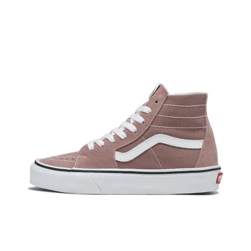 VANS SK8 Износостойкий и Легкий Высокий Топ Скейтборд Кроссовки Унисекс Розовый