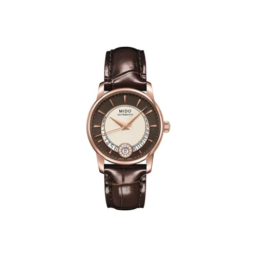MIDO Автоматический Механический Movement Женские Baroncelli Часы 33 мм Кофе
