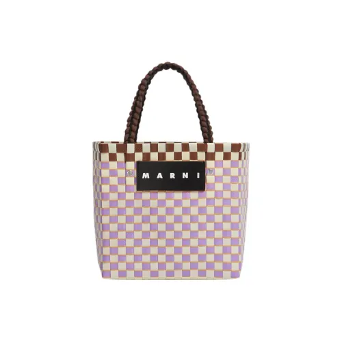 MARNI Basket Series Полипропиленовая Сумка-тоут Сумка для покупок Женская Светло-фиолетовая