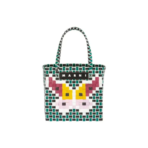 MARNI Полипропиленовая сумка-тоут сумка для покупок мини-сумка женская светло-желтая