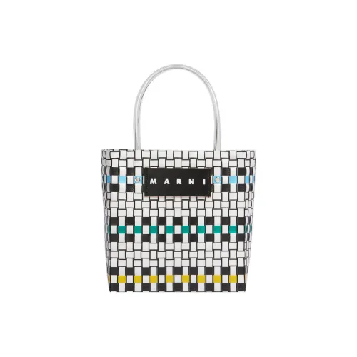 MARNI Полипропиленовая Тоут Сумка Сумка для покупок Мини Сумка Женская Белая Черная