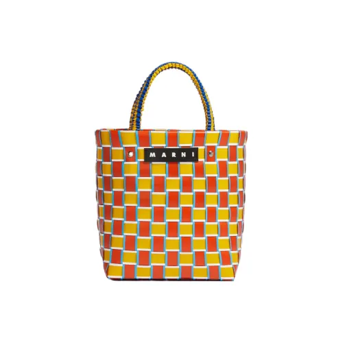 MARNI MARKET Коровья кожа Тоут Сумка Сумка для покупок Сумка Женская Желтая Красная