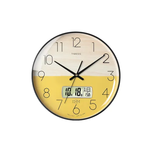 TIMESS Механизм с плавным ходом секундной стрелки пластиковый настенный унисекс белый