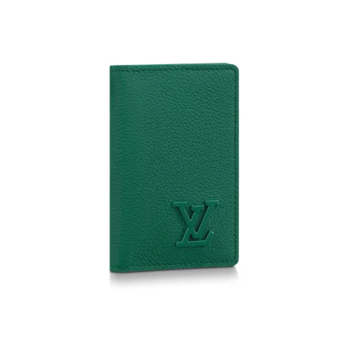 LOUIS VUITTON Кошелек из коровьей кожи Мужской Темно-зеленый