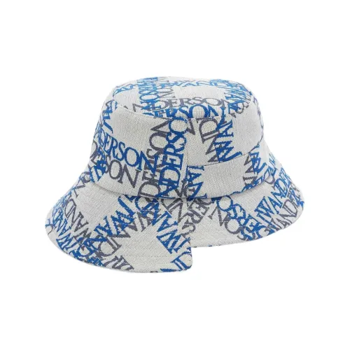 JW Anderson Cotton Bucket Hats Серый Женские