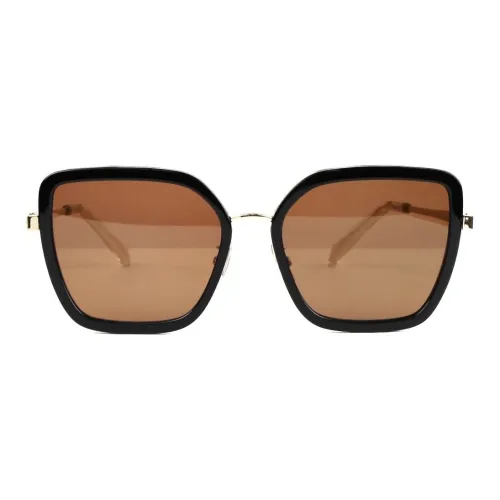 CELINE Металл Нерегулярная форма Солнцезащитные очки Унисекс Черный