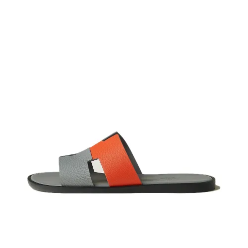 HERMES Слипоны Серый Оранжевый Мужской