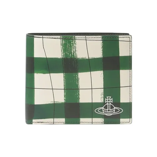 Vivienne Westwood Кошелек из коровьей кожи женский зеленый