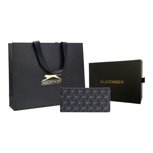 Slazenger PVC кошелек для карт мужской черный с узором