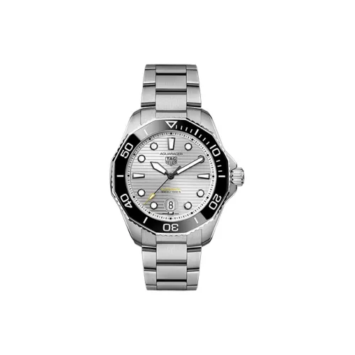 TAG HEUER Автоматический Механический Механизм Мужские Часы из Коллекции Aquaracer 43 мм Серебряные