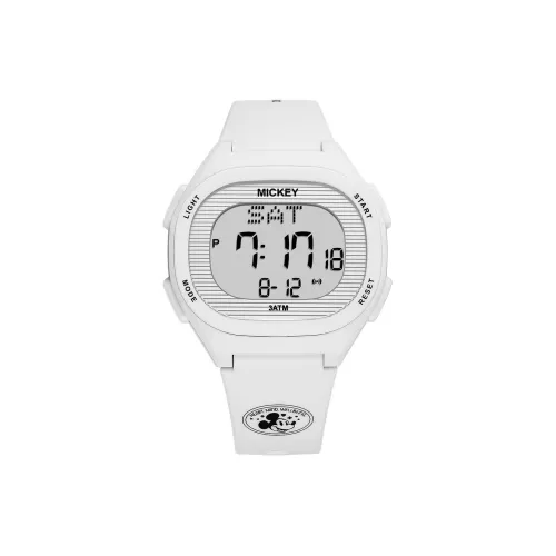 Disney Mickey Series Электронный Механизм TPU Ремешок Часы Унисекс Серый Циферблат