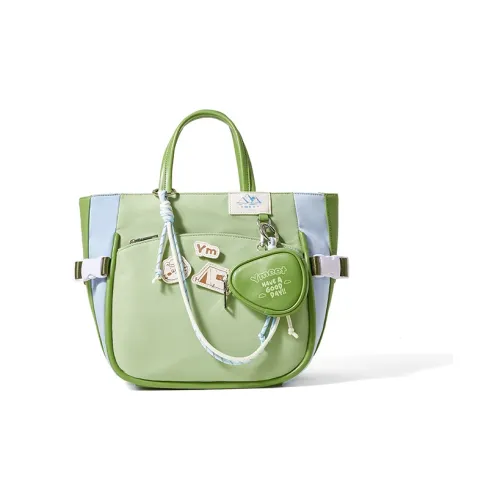 Sound For Life Ткань ПУ (полиуретан) Тоут Сумка Сумка для покупок Сумка Сумка через плечо Большая Женская Зеленая