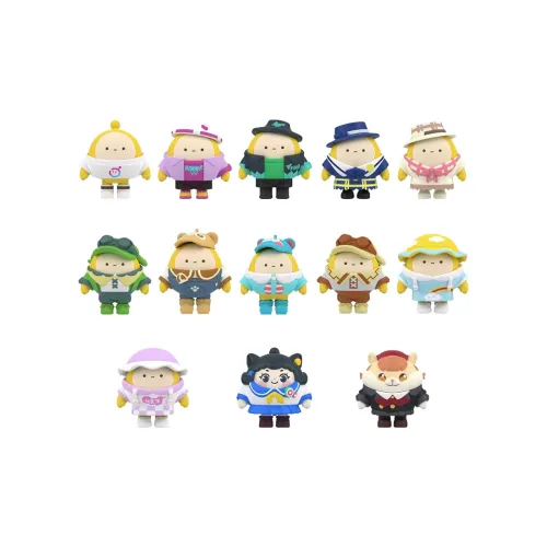 KAYOU Данцзай Парти Кукла Сборка Erasers Outfit Change Слепые коробки Один Mystery Коробка Целая коробка 6 шт