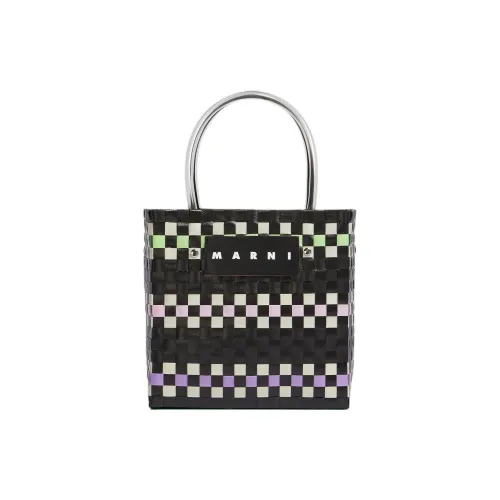 MARNI Полипропиленовая сумка-тоут сумка для покупок мини-сумка женская черная