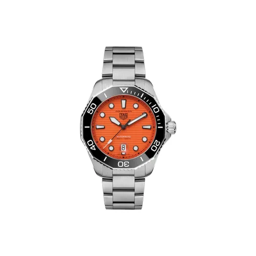 TAG HEUER Автоматический Механический Механизм Мужские Часы из Коллекции Aquaracer 43 мм Оранжевые