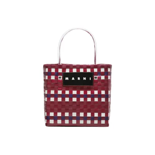 MARNI Полипропиленовая сумка-тоут сумка для покупок женская темно-красная
