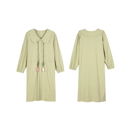 XUANZHITING Светло-зеленая Женская ночная сорочка