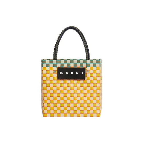 MARNI Basket series Полипропиленовая сумка-тоут сумка для покупок женская светло-желтая