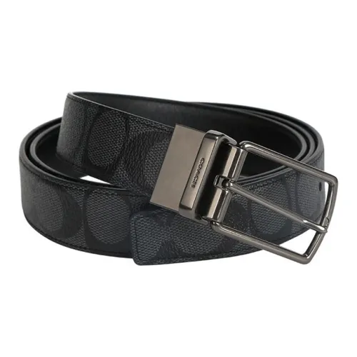 COACH PCV Буква Тисненый Ремень Мужской Ширина 3 см