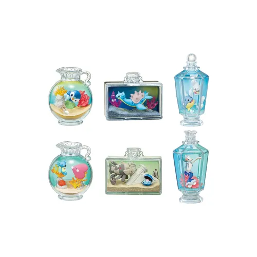 RE MENT Pokemon Aqua BOTTLE Collection 2 Sparkling Seaside Memories Lucky Draw Single Capsule Toy Full Box 6 Pack RE MENT Pokemon Aqua BOTTLE Collection 2 Искрящийся Seaside Memories Lucky Draw Одиночная капсульная игрушка Полная коробка 6 шт