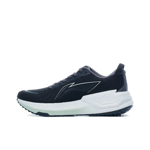 LINING YueYing 3,0 Амортизация Резистентная Поддержка Низкий Топ Беговые кроссовки Женские Черный