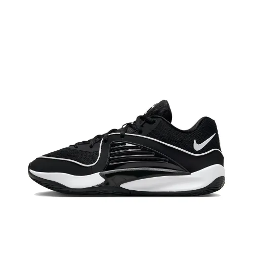 Nike KD 16 TB противоскользящие низкие баскетбольные кроссовки унисекс черно-белые