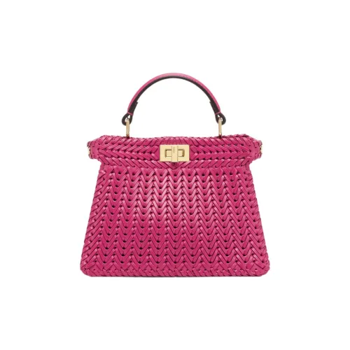 FENDI Телячья кожа Сумка через плечо Сумка Обычная Женская Розовая