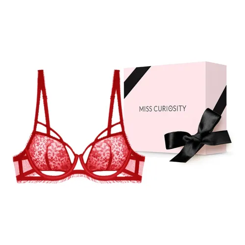 MISS CURIOSITY Вишнево-красный Женские Бюстгальтеры