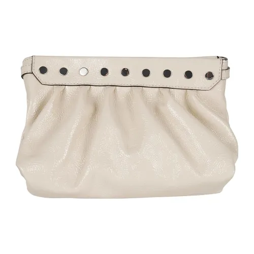 ISABEL MARANT Телячья кожа Сумка через плечо Клатч Маленький Женская Белая